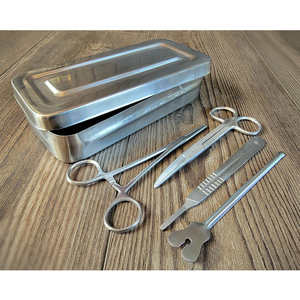 ชุดเครื่องมือผ่าตัดสัตวแพทย์คุณภาพสูง ปี 2024 รุ่นใหม่ล่าสุด ผลิตจากสแตนเลส สำหรับการผ่าตัดเนื้อเยื่ออ่อน ดูแลสุขภาพสัตว์ โดย SurgiRight - Product Image 4