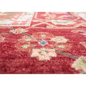 Alfombra de Lana Anudada a Mano Savana, Estilo Kilim con Medallón Rojo y Naranja, Rectangular 9x12, Abstracta, para Entrada, para Adolescentes, Psh-612 - Product Image 3