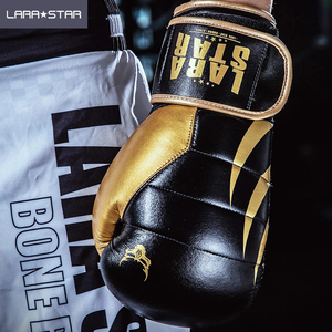 Gants de boxe durables et imperméables en cuir PU pour entraînement MMA, sparring, kickboxing, avec fermeture extensible, légers et anti-choc - Product Image 3