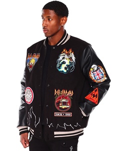 เสื้อแจ็คเก็ตวาร์ซิตี้ปักลายเชนิลล์แบบกำหนดเอง  พร้อมตัวอักษรแบบ Letterman  สำหรับวิทยาลัย  ไซส์พลัส  คอตั้งแบบเบสบอล  เป็นมิตรกับสิ่งแวดล้อม รุ่น FSW-VJ-006 - Product Image 2