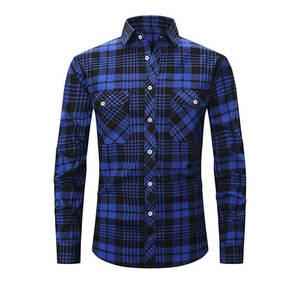 เสื้อเชิ้ตผ้าแฟลนเนลลำลองระบายอากาศดี รุ่นยอดนิยมสำหรับฤดูใบไม้ร่วง บริการ OEM ขายดีที่สุด ดีไซน์ใหม่ล่าสุดสำหรับผู้ใหญ่ - Product Image 1