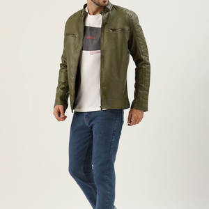 Veste en cuir imperméable pour hommes Fresh Article Meilleur style Street Wear Veste en cuir pour hommes de bonne qualité - Product Image 3