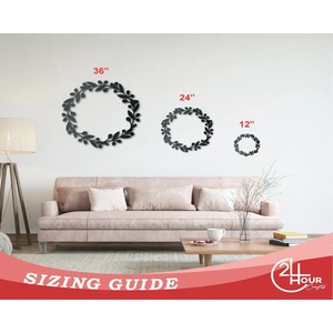 New iron <b>wreaths</b> use for home garden farm house bed room guest room and other decoration - Product Image 2