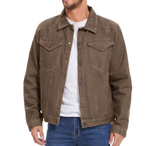 Nouveau produit tendance, veste en jean pour homme, service OEM, look élégant, bon produit, veste en jean pour homme - Product Image 4