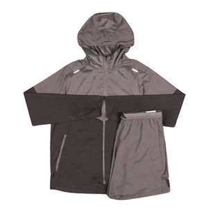 Top Quality Adults Windbreaker Sets Zipper up Two Color Long Sleeve Windbreaker Suit Jackets With Comfortable Trouser - Product Image 2
