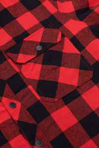 Chaqueta con Capucha de Forro Polar Premium para Hombre, Chaqueta de Camisa a Cuadros con Cremallera Completa y Forro de Franela Grueso para Invierno, Clima Frío - Product Image 3