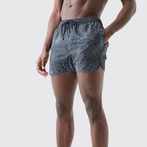 Shorts de Baño Personalizados OEM 2026 con Estampado de Diamantes en Toda la Superficie, Sublimados, 100% Poliéster, Casuales, Antiarrugas, de Secado Rápido - Product Image 1