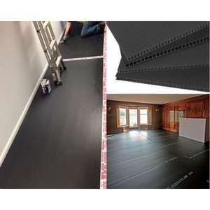 Feuille de protection de sol noire absorbant les chocs industriels en gros utilisée pour protéger les sols à bas prix - Product Image 2