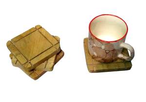 Posavasos cuadrados de madera de mango de nogal de alta calidad, taza de té de madera de acacia, alfombrillas de café, producto caliente de muestra gratis - Product Image 5