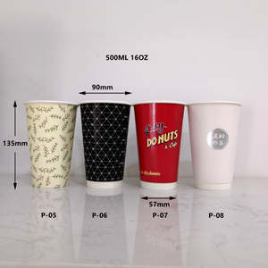 แก้วกาแฟกระดาษแบบใช้ครั้งเดียว ขนาด 16 ออนซ์ หนาพิเศษ เก็บความร้อน/เย็น เป็นมิตรกับสิ่งแวดล้อม รีไซเคิลได้ สำหรับเครื่องดื่มร้อนและเย็น - Product Image 6
