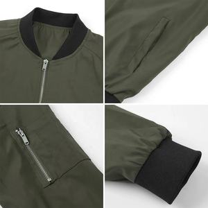 2025 Venta caliente de los hombres de invierno ligero prendas de vestir exteriores de cuello alto Casual moda chaqueta de bombardero para hombres hechos en la industria de Isha - Product Image 6