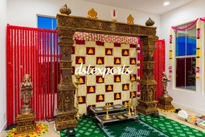 Rituels de mariage du sud Pilier de scène et accessoires Grand mariage Réception Décor de scène Dernière scène de mariage Bollywood - Product Image 6