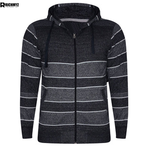 Sudadera con Capucha Personalizada de Moda para Hombre, Sudadera Informal de Forro Polar de Algodón con Logotipo Frontal y Cremallera para Invierno, Sudaderas con Cremallera Personalizadas para Hombre - Product Image 1