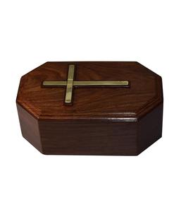 Handmade Rosewood Cremation urn <b>Boxes</b> for Human Ashes <b>Large</b> Funeral <b>Wooden</b> Keepsake Human Ashes Burial urns Size 190lbs Cross - Product Image 1