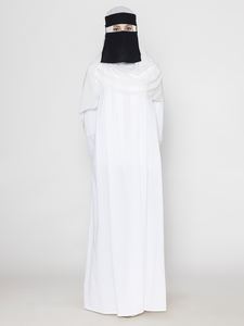 2024 vêtements islamiques robe premium conception personnalisée solide hijab dinde à manches longues abaya blanche femmes robe musulmane au meilleur prix - Product Image 2