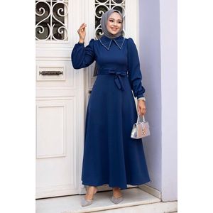 Saxe Chemise Col Hijab Robe Modeste - Product Image 2