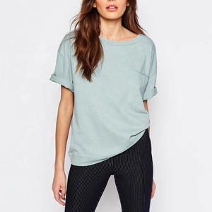 2024 último diseño transpirable ligero camisetas de gran tamaño mujeres alta calidad estampado patrón poliéster algodón tela suelta - Product Image 1