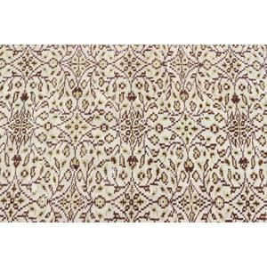 พรมวินเทจตุรกี ขนาด 4.3x7.9 ฟุต (131x242 ซม.) พรมขนสัตว์สีน้ำตาล - Product Image 5