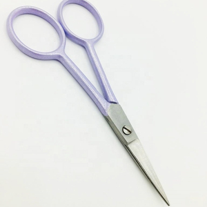 Ciseaux de manucure incurvés professionnels Nouveau stock Ciseaux à cuticules pointus russes Emballage en acier inoxydable Logo Doigts durables - Product Image 2