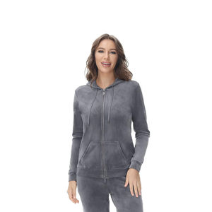 Sudaderas con Capucha de Terciopelo Bordadas Personalizadas para Hombre, Dos Bolsillos Delanteros, Suministro OEM, Técnica Lavada, Talla Grande, Logotipo Personalizado, Verano - Product Image 1