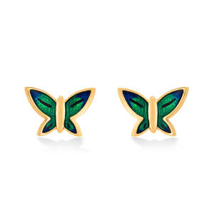 Pendientes de Oro de 18k con Diamantes en Forma de Bola para Mujer, Regalo de Aniversario de Bodas - Product Image 2