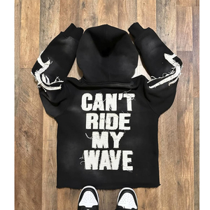 Moda NYLON FLEECE SUÉTER CON CAPUCHA y mangas largas bolsillos de costura lateral 100% algodón para hombres sudaderas con capucha - Product Image 4