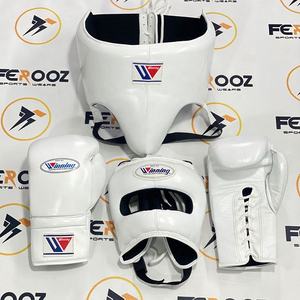 Professional Purple Genuine Leather High Quality Boxing Set Hand Grips <b>Head</b> Guard Groin Guard Sparring Gear-Fully Customizable - Product Image 3