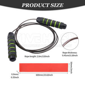 Cuerdas para Saltar Ajustables, Cuerda de Fitness con Mango Resistente, Movimiento Suave, Fáciles de Usar para Entrenamiento Diario - Product Image 2