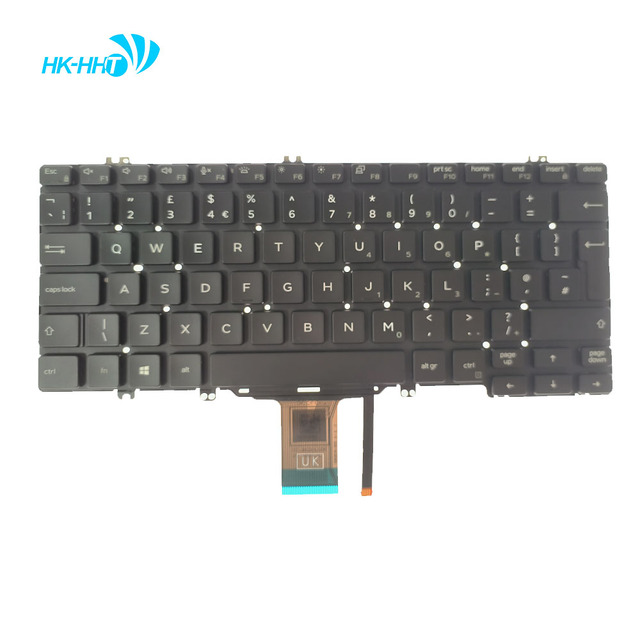 HK-HHT Backlit UK Keyboard for Latitude 13 7300 7320 E7320 5320 5300 5310 Laptop spare parts