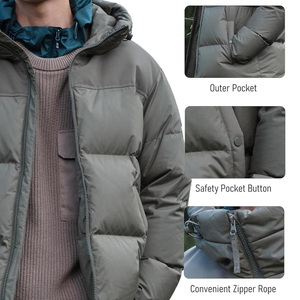 แจ็กเก็ตสำหรับฤดูหนาวสำหรับงานหนักพร้อมพิมพ์โลโก้ตามสั่งเสื้อโค้ทกลางแจ้งที่ให้ความอบอุ่นผลิตจากโรงงานโดยตรง - Product Image 4