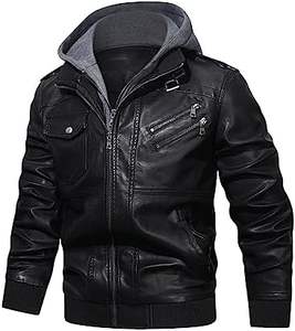 En Stock hommes OEM à capuche bombardier veste en cuir Streetwear tendance 2025 expédition rapide veste en cuir véritable veste à la mode hiver - Product Image 5