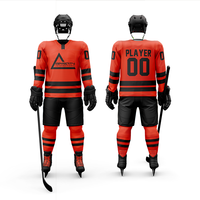 Camisetas de Hockey sobre Hielo Personalizadas, Uniformes de Equipo Sublimados en Poliéster/Algodón, Fabricante Mayorista OEM ODM, Suaves y Transpirables, 220g