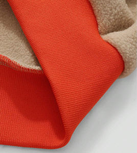 Chaquetas de hombre Chaqueta de gran tamaño personalizada con bordado de letras de retazos Tela de punto de manga larga informal Diseño de cremallera de tendencia - Product Image 6