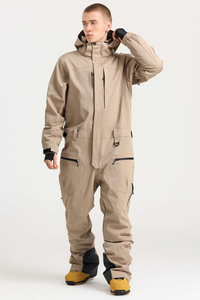 2026 Men's Snowboard Ski Suit Waterproof Breathable Khaki Snowboarding Ski Suits Women and Men Insulated Ski Jacket - Product Image 3