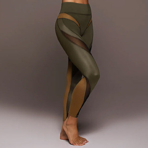 Shorts de Yoga de Cintura Alta para Mujer de Pakistán, Leggings de Color Sólido de Spandex/Nailon con Cierre Elástico en la Cintura - Product Image 6