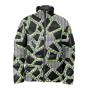 Blouson d'hiver matelassé pour homme, nouvelle collection, qualité supérieure, sur mesure, col montant, fin, sublimé, style urbain, à capuche, vente en gros - Product Image 1