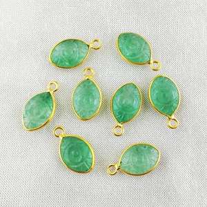 Pendientes Colgantes de Ágata Verde con Aspecto Elegante, Chapados en Oro y Rodio, con Engaste de Bisel, Regalo de Aniversario de Bodas, Joyería Infantil - Product Image 5