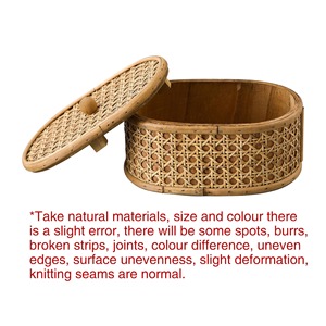 Cestas de Almacenamiento Redondas Hechas a Mano de Ratán Natural, Modernas, Ecológicas, Multifuncionales, Artex Green Earth, Hechas en Vietnam - Product Image 6