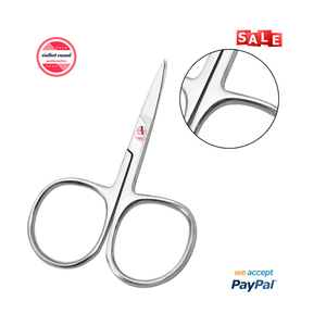 Tijeras de manicura profesionales personalizadas, tijeras curvas para cutículas, corte afilado, herramientas de cuidado personal de acero inoxidable de alta calidad - Product Image 3