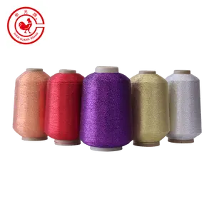 Colorful Supper Soft MH Type Sparkly Crochet Thread Polyester Metallic Yarn For Knitting Thread