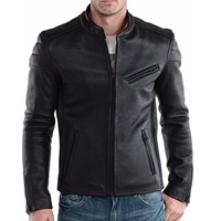 Nueva Chaqueta Acolchada Impermeable de Invierno para Hombre, Chaqueta de Cuero de Oveja Suave, Diseño Elegante y Atemporal, Chaquetas de Cuero Cómodas y Modernas