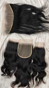 Encaje transparente de cabello humano de templo crudo alineado con cutícula 4x4 5x5 6x6 7x7 Cierre directamente del proveedor indio a precios de fábrica - Product Image 2