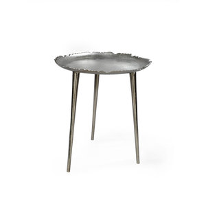 Meilleure qualité en aluminium Table d'appoint en métal argenté Table basse pour restaurant Décoration intérieure au prix de gros - Product Image 5