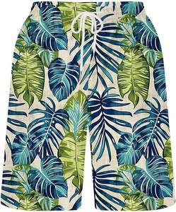 Short hawaïen de plage pour hommes, surf, course à pied, 100% polyester, séchage rapide, imperméable et décontracté - Product Image 1
