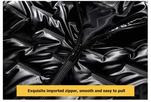 Chaqueta Acolchada para Hombre, Diseño Nuevo, Calidad Premium, Cierre de Cremallera, Talla Grande, Impermeable, Tejida - Product Image 4