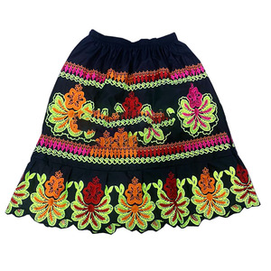 Falda Midi con estampado de cintura para mujer de alta calidad, diseños totalmente personalizables, algodón bordado, verano, estampado de animales, invierno, venta al por mayor - Product Image 3