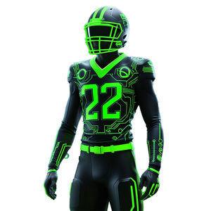 Ensemble d'uniformes de football américain pour hommes, avec un tissu résistant, respirant, confortable, mouvement flexible et performance durable - Product Image 5