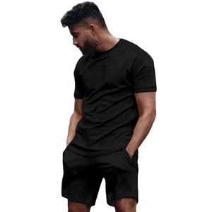 Deux pièces ensembles courts assortis été Fitness Shorts décontractés pour hommes ensemble pour hommes impression graphique t-shirts personnalisés - Product Image 4