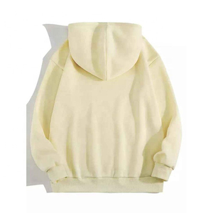 เสื้อฮู้ดโอเวอร์ไซส์แบบยูนิเซ็กซ์ สีพื้น ผ้าฝ้ายเฟรนช์เทอร์รี่ สวมใส่สบายๆ สำหรับฤดูใบไม้ร่วง มีกระเป๋า ดีไซน์เรียบง่าย ทรงปกติ - Product Image 2