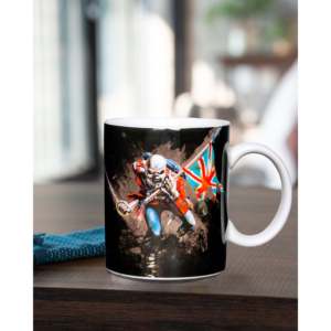 Iron Maiden the Trooper Novelty Design Double-Wall 600ml Hot/<b>Cold</b> Milk <b>Cup</b> Mug with Spoon for Promotional Gifts or Present - Product Image 3